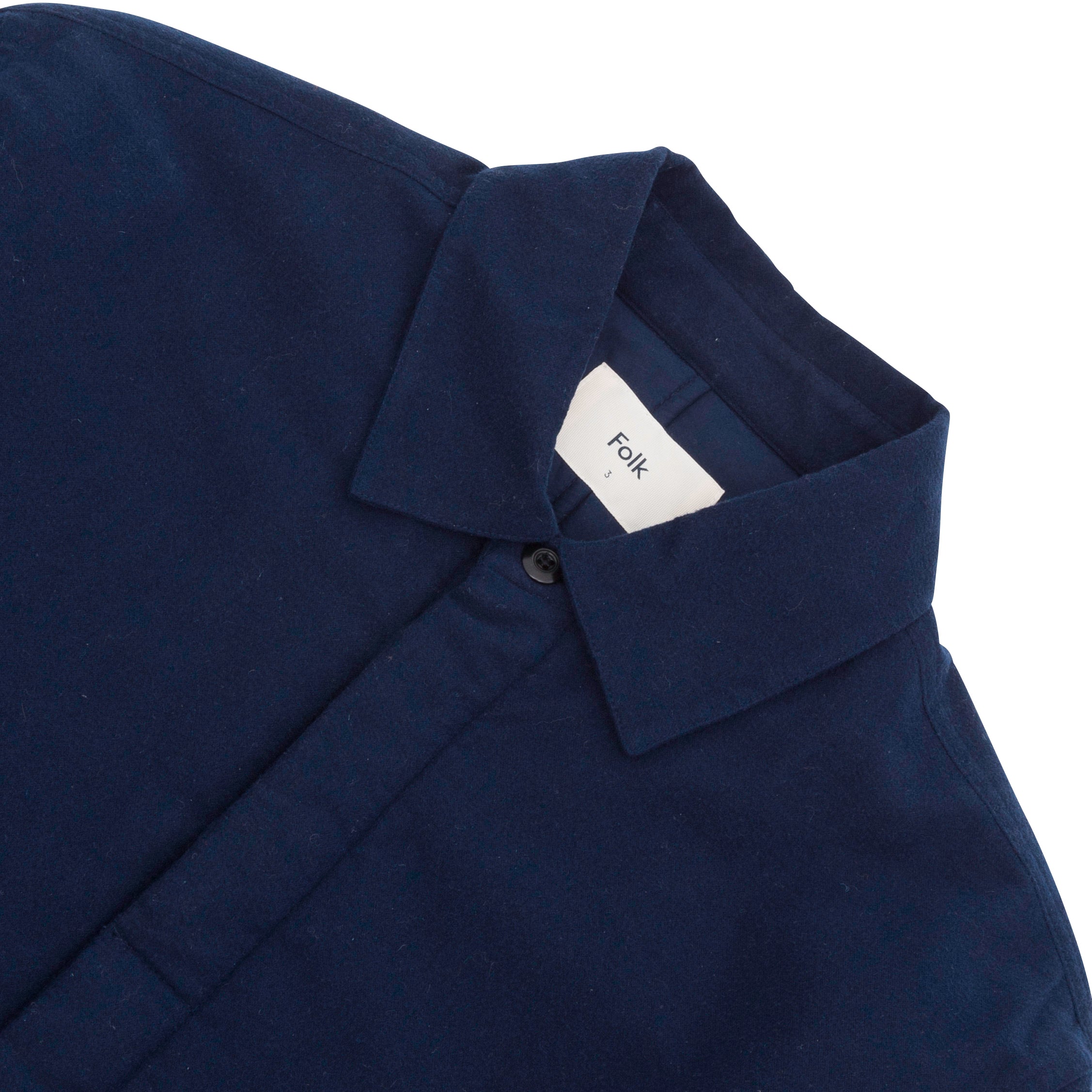 Wadded Overshirt - Navy Flannel – Folk