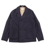 Folk | Twill And Twill Fleece Peacoat - Navy