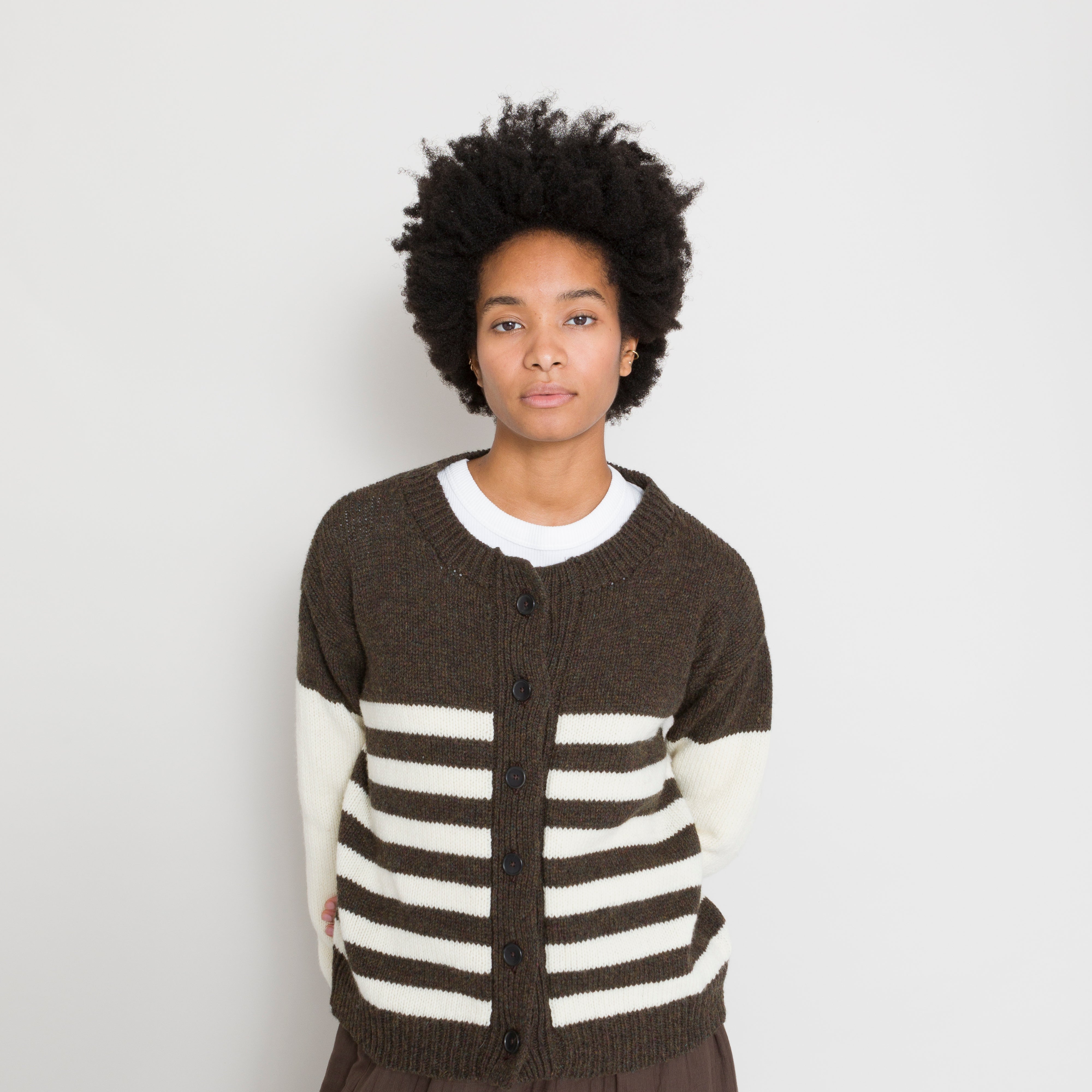 cawley | Cawley - Rosa Cardigan - Bracken/Ecru