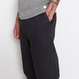 Barrel Leg Trouser - Soft Black