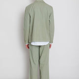 Wide Fit Trouser - Sage Summer Twill