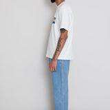 Barrel Leg Trouser - Bleached Denim