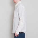 Relaxed Fit Shirt - Natural Crinkle Stripe