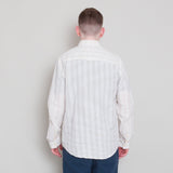 Relaxed Fit Shirt - Natural Crinkle Stripe