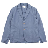 Cotton Linen Blazer - Woad