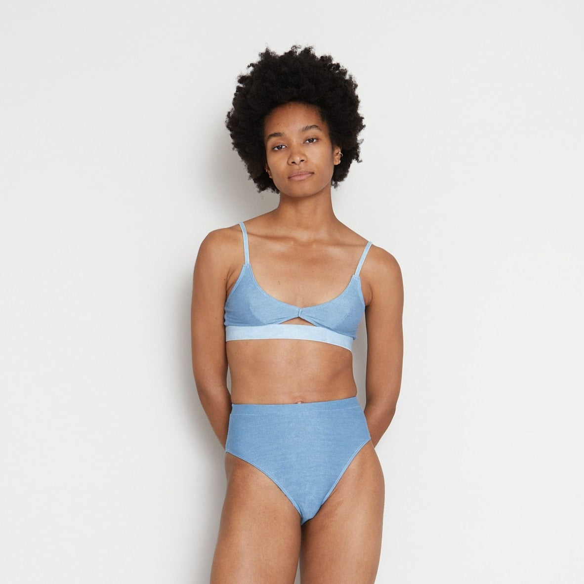 Pamba | Pamba - High Waisted Pants - Blue Lagoon