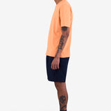 Contrast Sleeve T-Shirt - Faded Orange