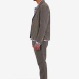 Cotton Linen Blazer - Dark Sage