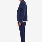 Cotton Linen Blazer - Navy