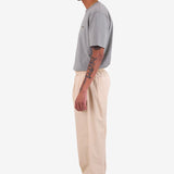 Drawcord Loose Trousers - Light Stone