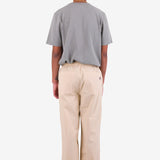 Drawcord Loose Trousers - Light Stone