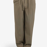 Drawcord Loose Trousers - Sage