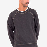 Engineered Raglan Sweat - Charcoal