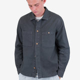 Patch Overshirt - Charcoal Hemp Canvas