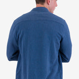 Patch Shirt - Indigo Basketweave