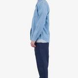 Relaxed Fit Shirt - Indigo Microcheck