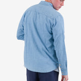 Relaxed Fit Shirt - Indigo Microcheck