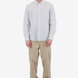 Relaxed Fit Shirt - Sage Microstripe Slub