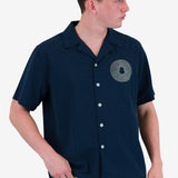 Relaxed Soft Collar Shirt - Navy