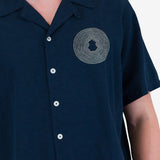 Relaxed Soft Collar Shirt - Navy