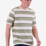 Shadow Stripe T-Shirt - Light Sage Melange