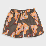 Swimshort - Orange / Sage Shadow Print