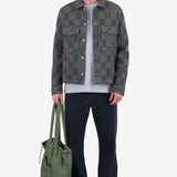 Zaki Jacket - Soft Black Waffle Check