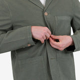 Wide Fit Blazer - Sage Overdyed Stripe