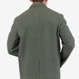 Wide Fit Blazer - Sage Overdyed Stripe