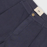 Wide Fit Short - Soft Navy Herringbone