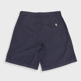 Wide Fit Short - Soft Navy Herringbone