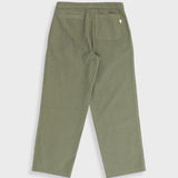 Wide Fit Trouser - Sage Overdyed Stripe