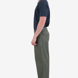 Wide Fit Trouser - Sage Overdyed Stripe