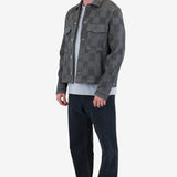 Zaki Jacket - Soft Black Waffle Check