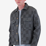 Zaki Jacket - Soft Black Waffle Check