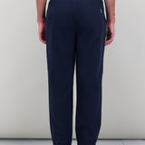 Assembly Suit Trouser - Navy Brushed Stripe