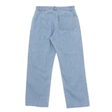 Barrel Leg Trouser - Bleached Denim