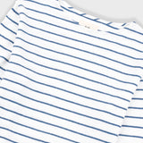 Boat Neck T-Shirt - Off White / Soft Blue