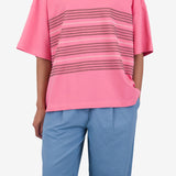 Boyfriend T-Shirt - Multistitch Stripe