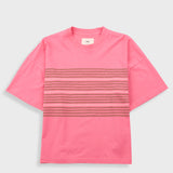 Boyfriend T-Shirt - Multistitch Stripe