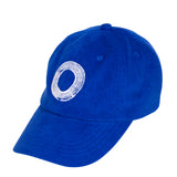 Corduroy Cap - Blue Circle Embroidery