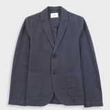 Cotton Linen Blazer - Soft Black