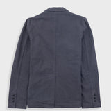 Cotton Linen Blazer - Soft Black