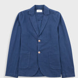 Cotton Linen Blazer - Soft Navy