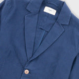 Cotton Linen Blazer - Soft Navy