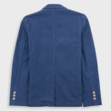 Cotton Linen Blazer - Soft Navy