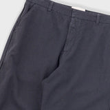 Fixed Waistband Cotton Linen Trouser - Soft Black