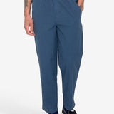 Drawcord Assembly Pant - Soft Indigo Overdyed Stripe