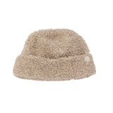 Fleece Beanie - Greige Curly Wool