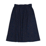 Full Seam Skirt - Indigo Broken Checkerboard